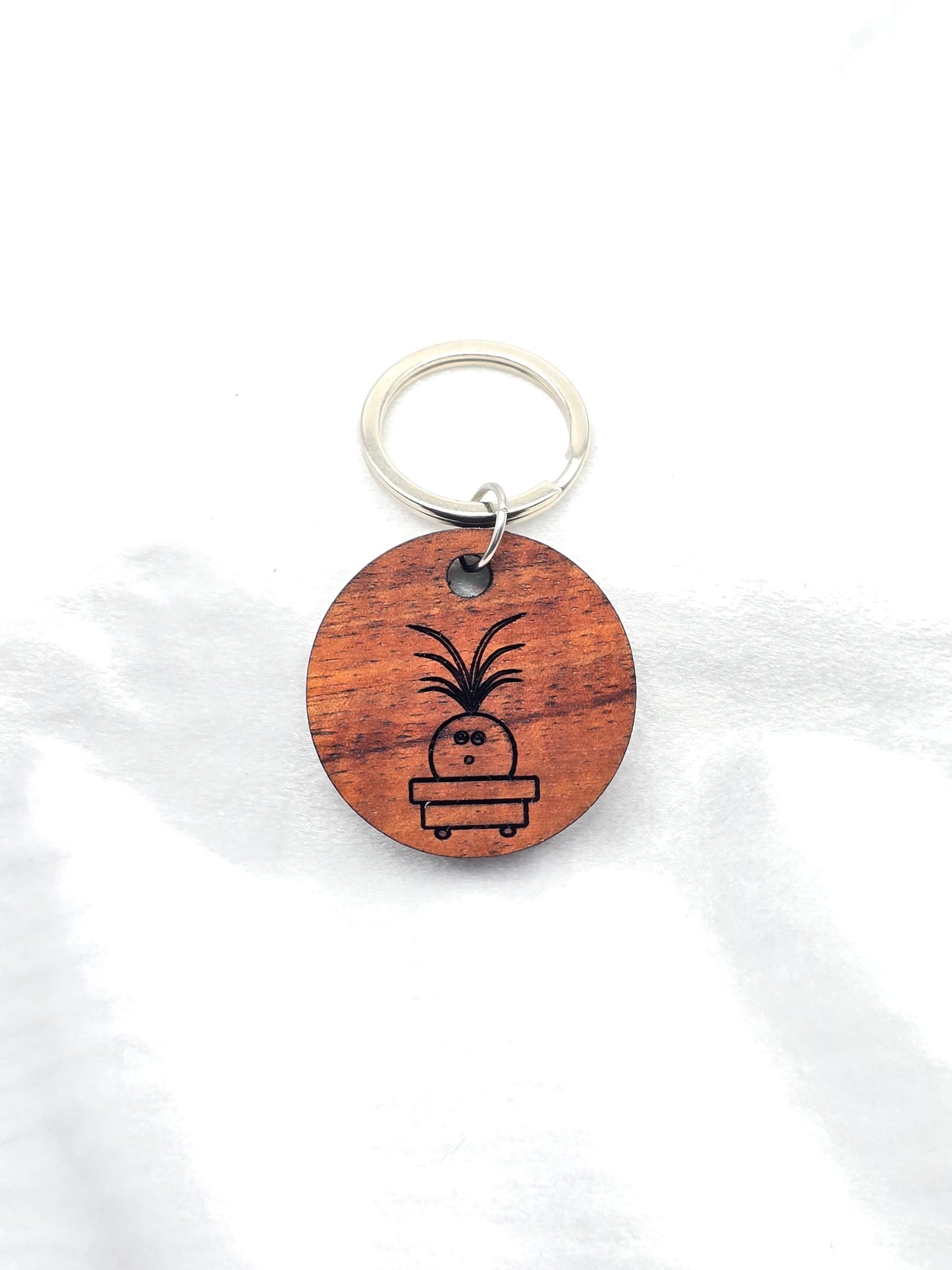 🌴 Ponytail Palm Plant Baby Keychain 🌴