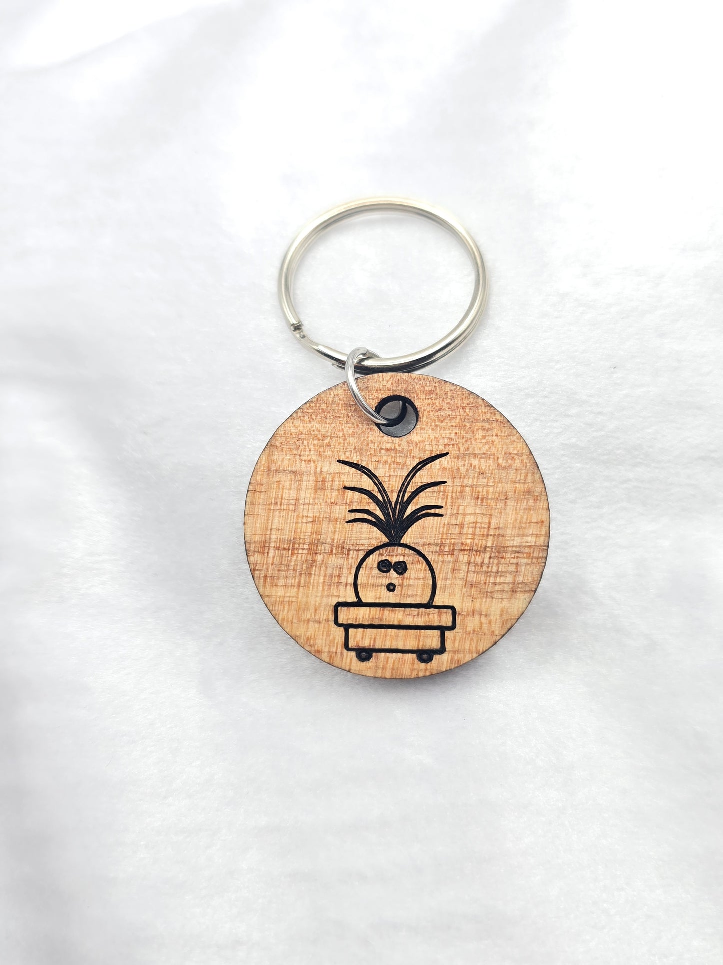 🌴 Ponytail Palm Plant Baby Keychain 🌴