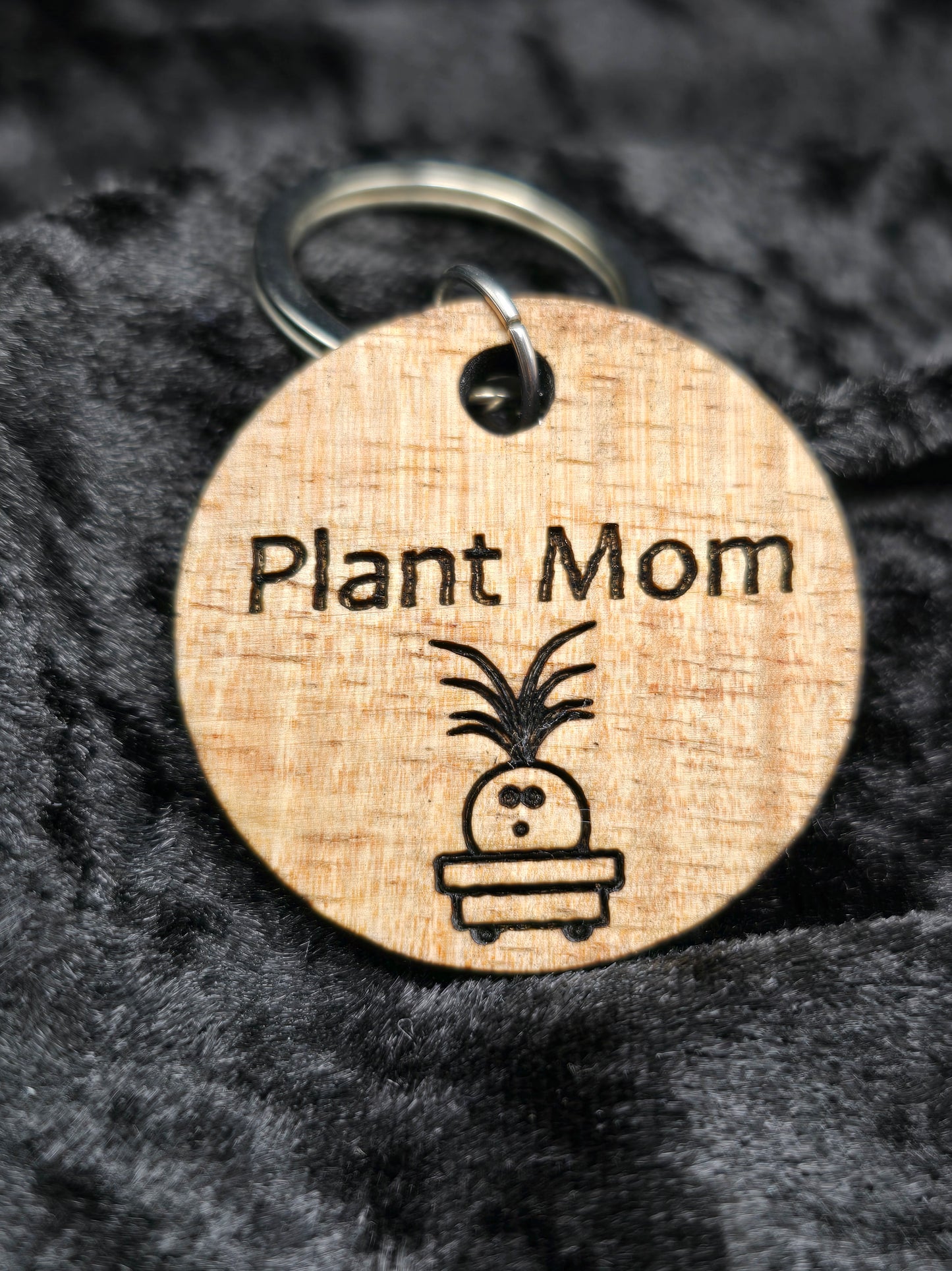 🌴 Ponytail Palm Plant Mom Keychain 🌴