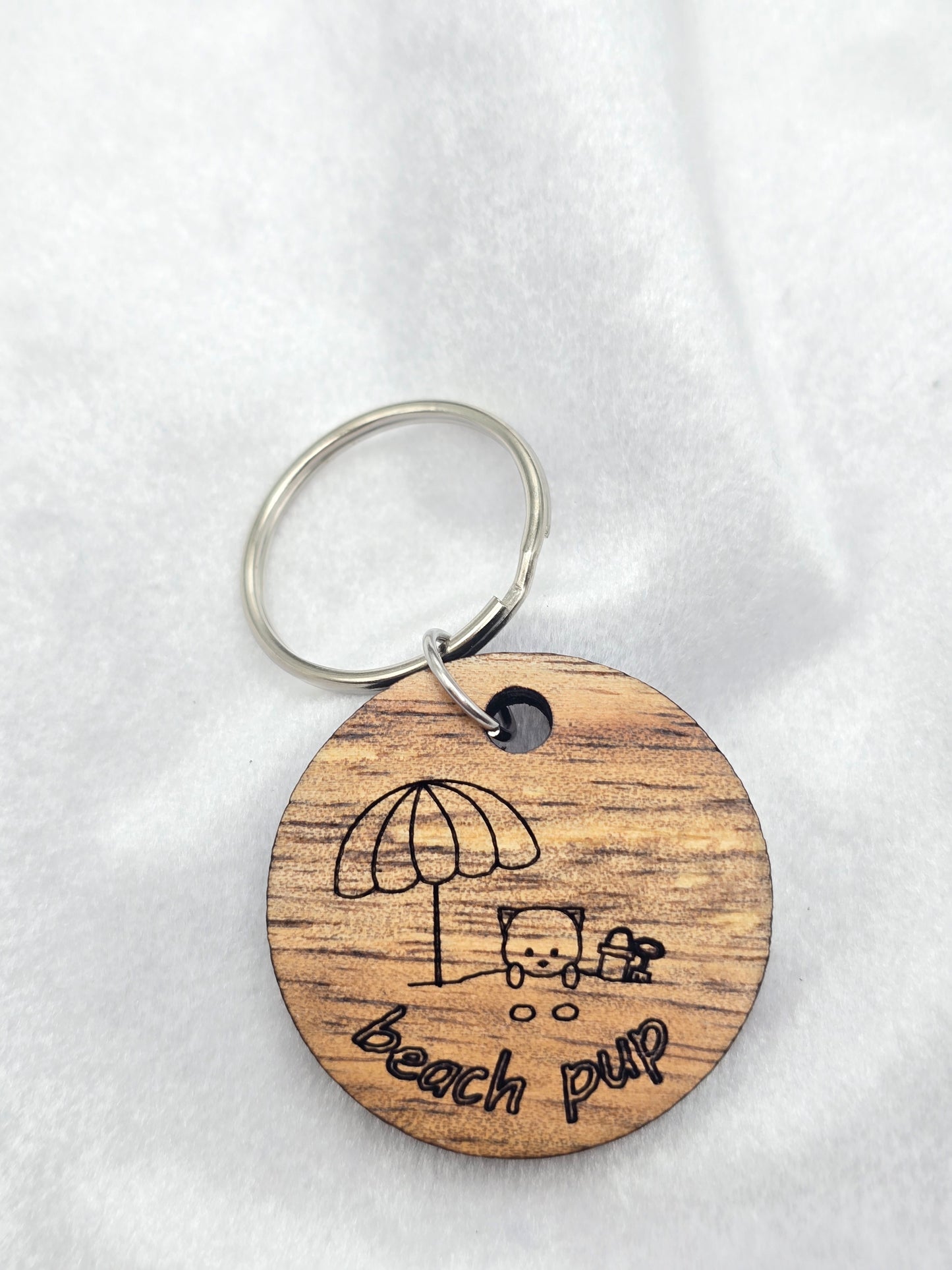 ๐๏ธ๐พ Beach Pup Keychain 3