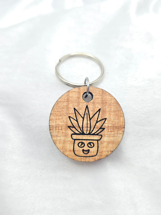 🌿 Succulent Plant Baby Keychain 🌿