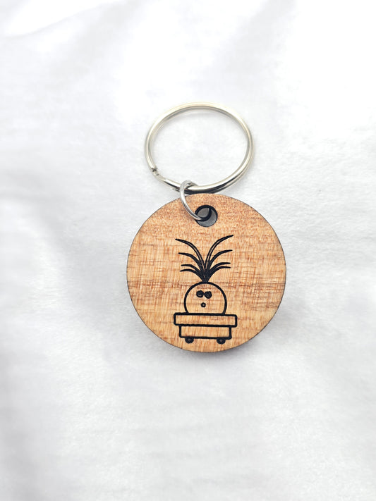 🌴 Ponytail Palm Plant Baby Keychain 🌴