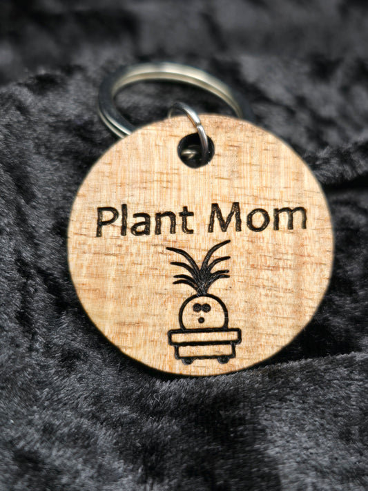 🌴 Ponytail Palm Plant Mom Keychain 🌴