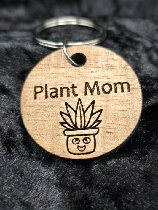 🌿 Succulent Plant Mom Keychain 🌿